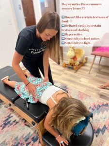 Chiropractor Orlando FL Kasey Johnson Adjusting Child