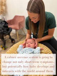 Chiropractor Orlando FL Kasey Johnson Adjusting Infant